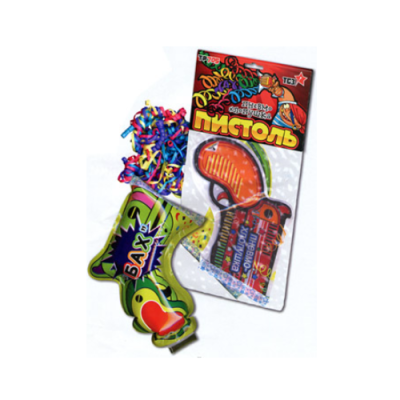Пистоль Надувная хлопушка купить в Северо-Курильске | severo-kurilsk.salutsklad.ru